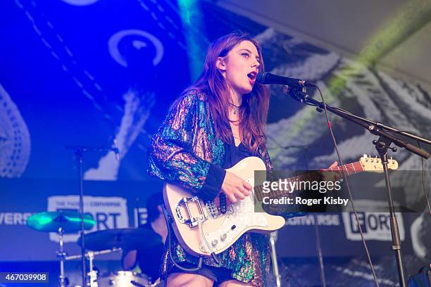Wolf Alice performs onstage at The FADER FORT Presented by Converse during SXSW on March 19, 2015 in Austin, Texas.