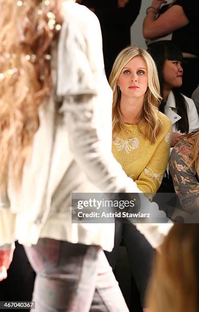 Nicky Hilton attends Wildfox fashion show during Mercedes-Benz Fashion Week Fall 2014 at Pier 59 on February 5, 2014 in New York City.