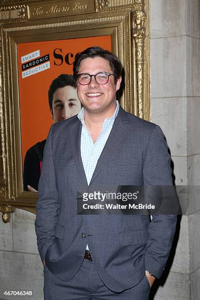 Rich Sommer attends the Broadway Opening Night performance of 'The Heidi Chronicles' at The Music Box Theatre on March 19, 2015 in New York City.