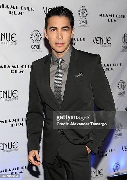 Nicolas Felizola attends Venue Magazine Event at Cavalli Miami on March 19, 2015 in Miami Beach, Florida.