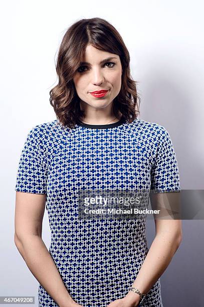 Actress Angela Trimbur poses for a portrait for the film 'The Final Girls' during 2015 SXSW Music, Film + Interactive Festival at the Paramount...