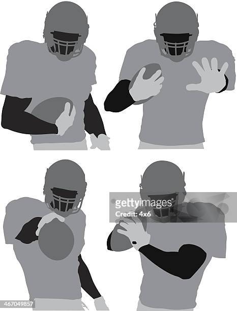 football player - american football player stock illustrations