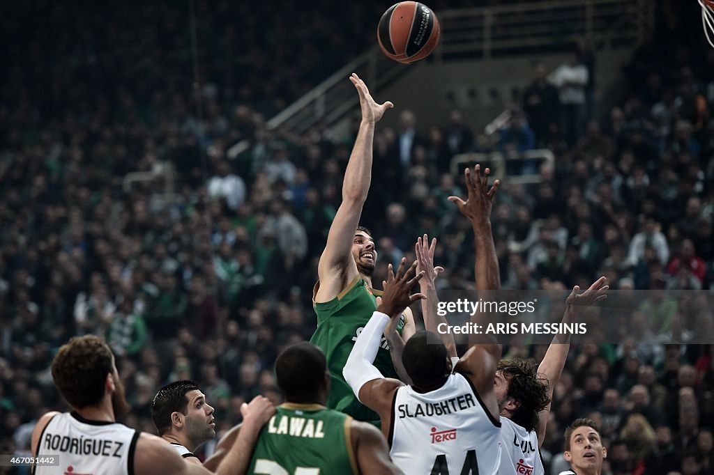 BASKET-EURL-PANATHINAIKOS-REAL MADRID