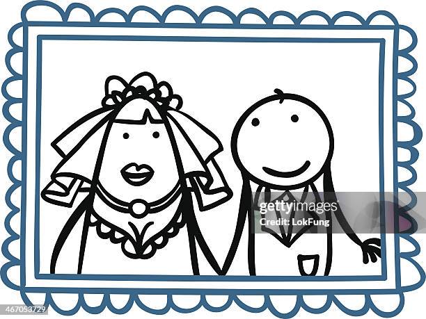 just get married - save the date stock illustrations