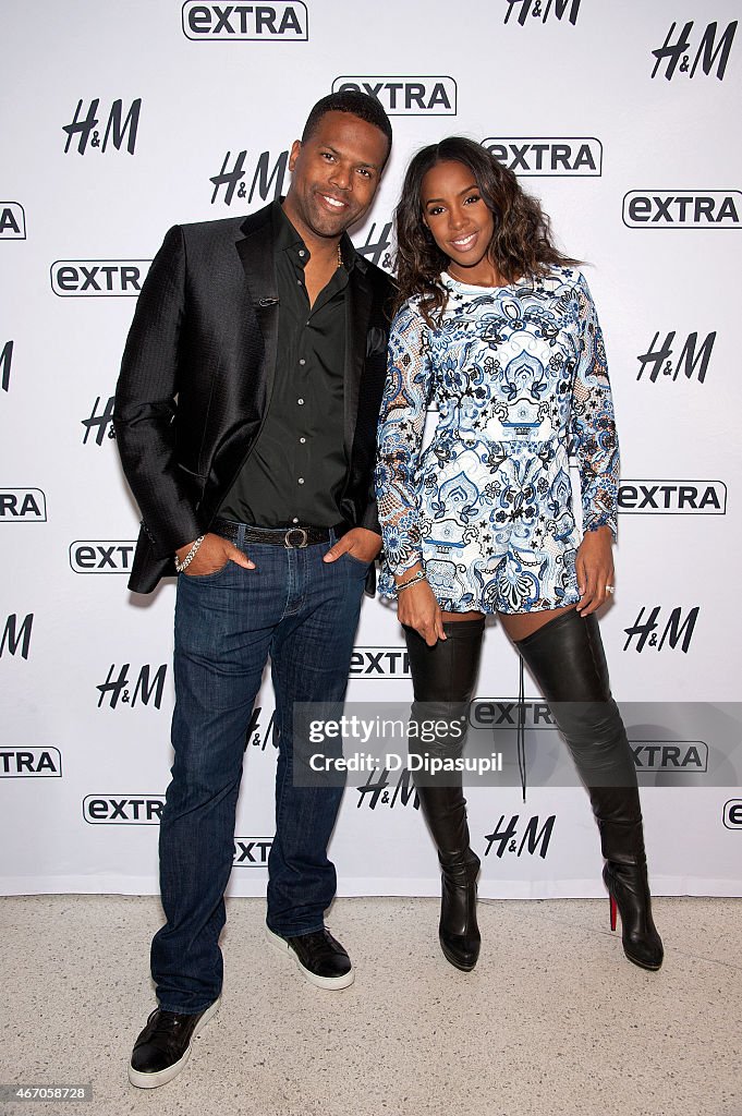 Kelly Rowland Visits "Extra"