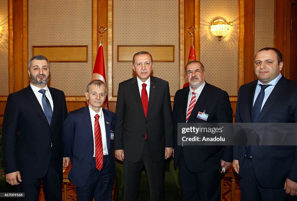 Turkish President Erdogan meets with Mustafa Dzhemilev