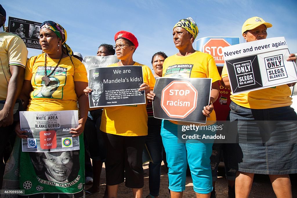 Protest against racism in South Africa