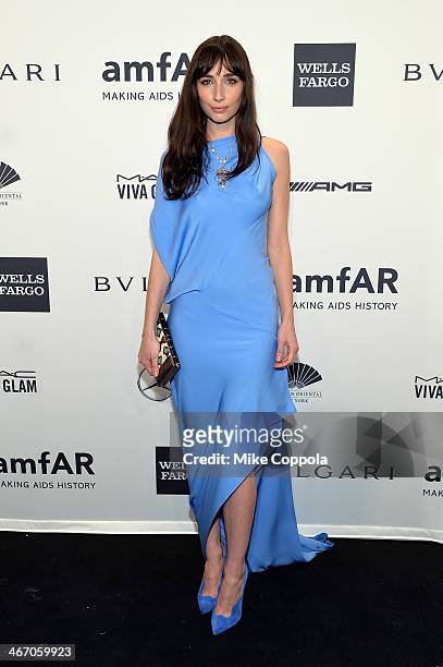 Actress Rebecca Dayan attends the 2014 amfAR New York Gala at Cipriani Wall Street on February 5, 2014 in New York City.