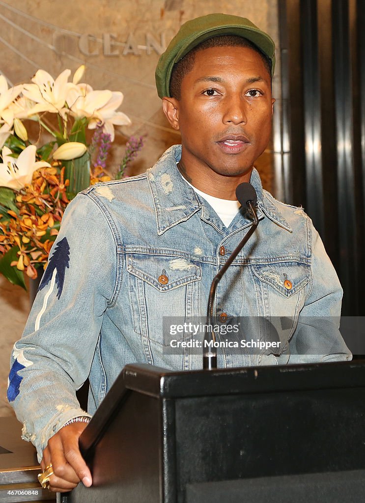 Pharrell Williams Lights The Empire State Building For United Nations' International Day Of Happiness