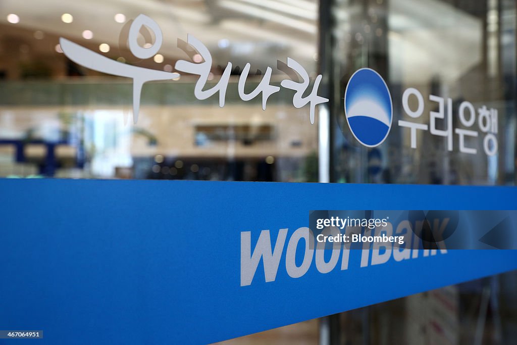 Worri The logo for Woori Bank Co., a unit of Woori Finance Holdings Co., is ...