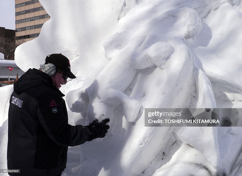 JAPAN-SNOW-FESTIVAL