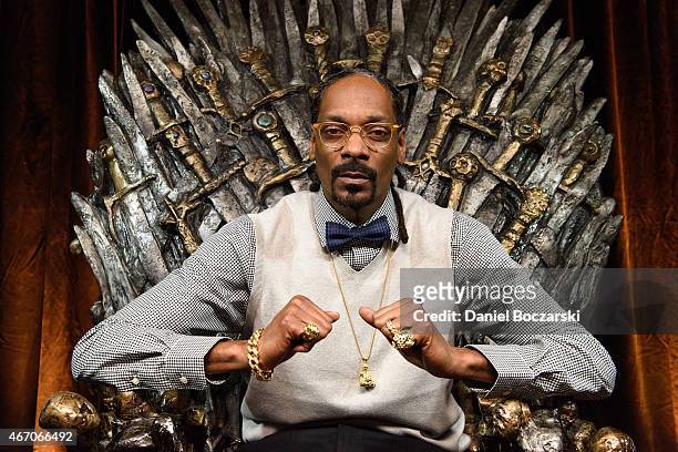 Snoop Dogg attends HBO Game of Thrones Presents: Snoop Dogg Catch The Throne Event At SXSW on March 20, 2015 in Austin, Texas.