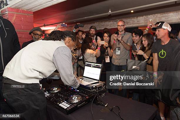 Snoop Dogg DJs during HBO Game of Thrones Presents: Snoop Dogg Catch The Throne Event At SXSW on March 20, 2015 in Austin, Texas.
