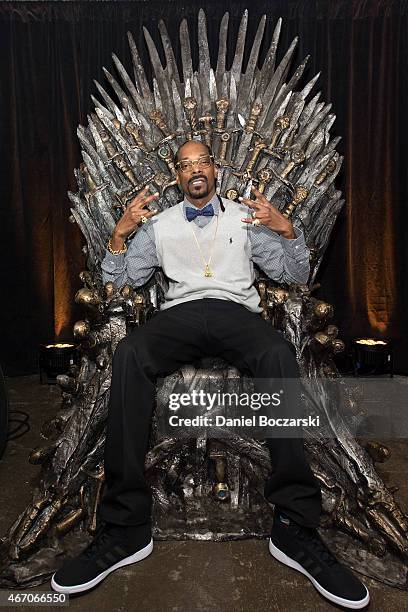 Snoop Dogg attends HBO Game of Thrones Presents: Snoop Dogg Catch The Throne Event At SXSW on March 20, 2015 in Austin, Texas.