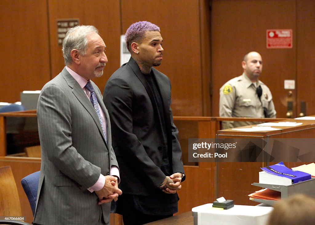 Chris Brown Probation Violation Hearing