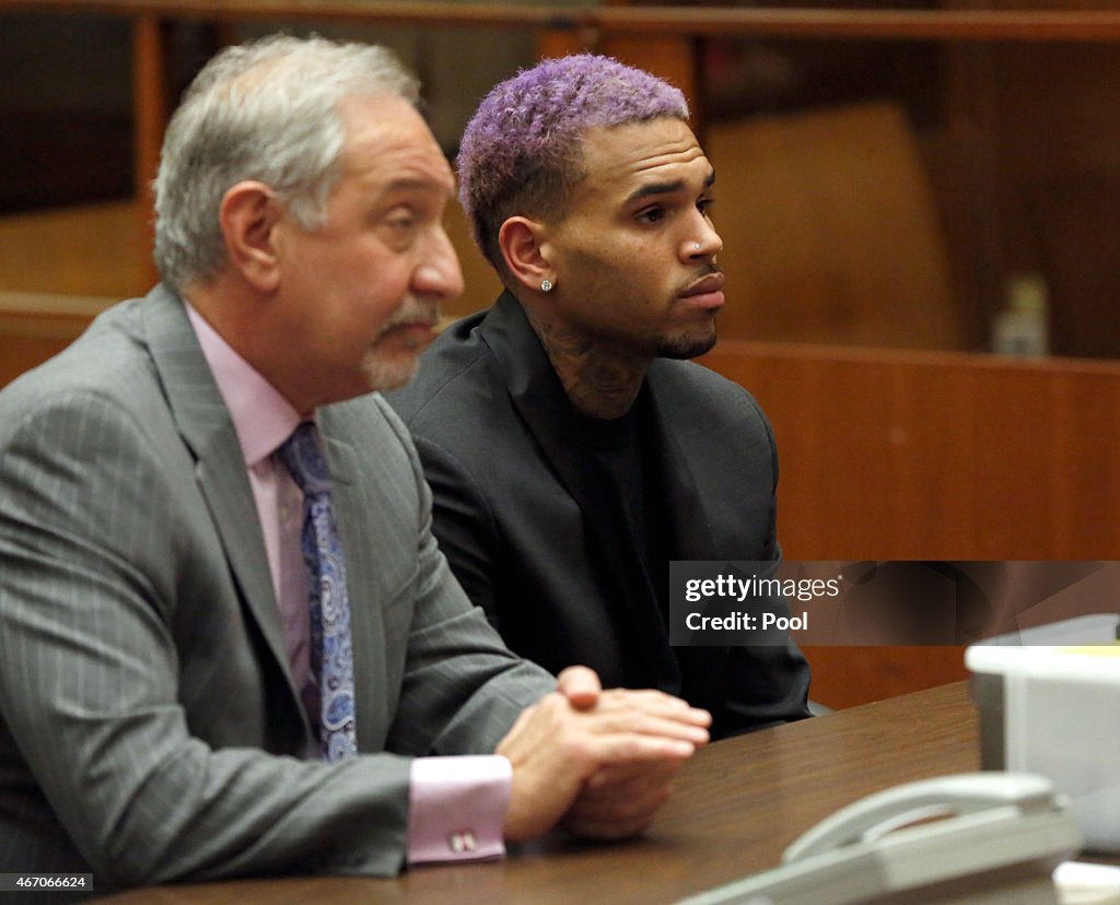 Chris Brown Probation Violation Hearing