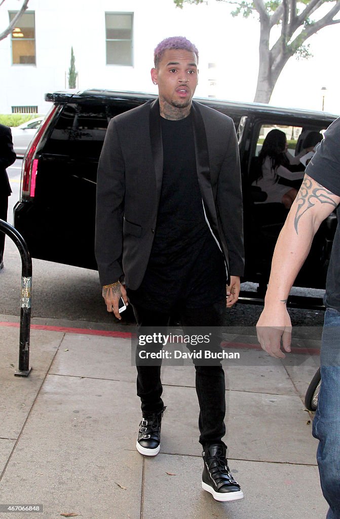 Chris Brown Probation Violation Hearing