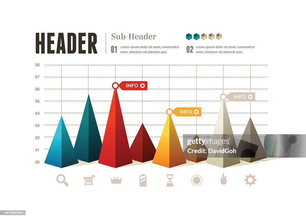 Infographic Elements Pyramid Graph High-Res Vector Graphic - Getty Images