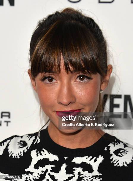 Actress Fernanda Romero arrives to the premiere of "Cavemen" at the ArcLight Cinemas on February 5, 2014 in Hollywood, California.