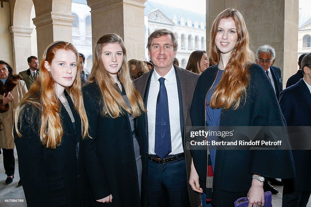 Tribute To Prince Ernest Charles D'Arenberg At Hotel Des Invalides In Paris