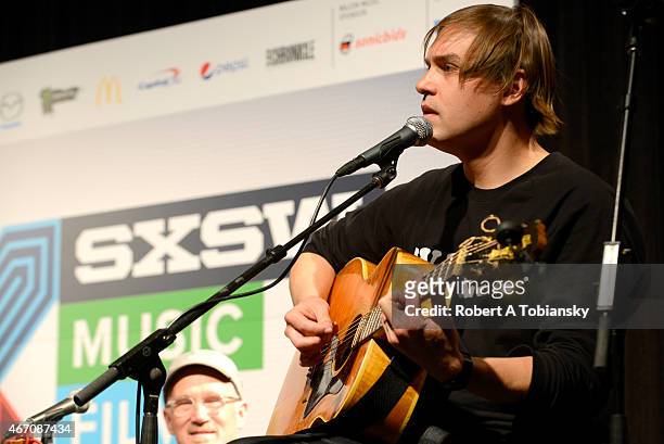 Musician Will Butler performs onstage at 'I Wrote That Song' during the 2015 SXSW Music, Film + Interactive Festival at Austin Convention Center on...
