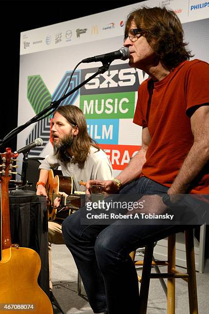 Luther Russell and Jody Stephens perform onstage at 'I Wrote That Song' during the 2015 SXSW Music, Film + Interactive Festival at Austin Convention...