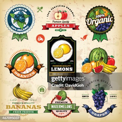 Assorted Fruit Labels Assorted Fruit Labels