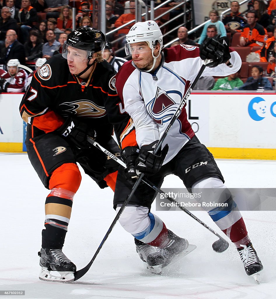 Colorado Avalanche v Anaheim Ducks