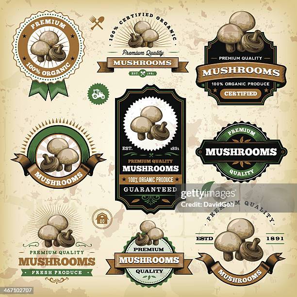 Musroom Labels 570 Mushroom Label Stock Photos, High-Res Pictures, and Images - Getty ...