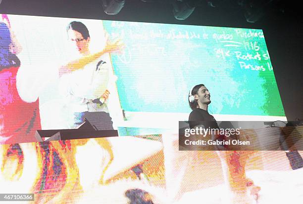 Recording artist Alesso performs at 97.1 AMP Radio Presents AMPLIFY 2015 at the Hollywood Palladium on March 20, 2015 in Los Angeles, California.