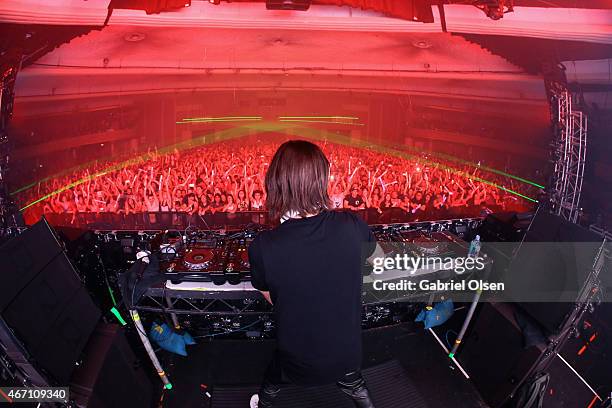 Recording artist Alesso performs at 97.1 AMP Radio Presents AMPLIFY 2015 at the Hollywood Palladium on March 20, 2015 in Los Angeles, California.