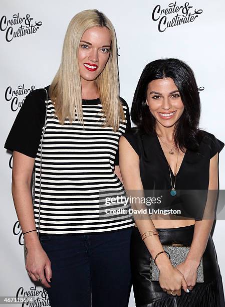 Jenny Fancy and Teni Panosian attend the Create & Cultivate's Speaker Celebration at The Line Hotel on March 20, 2015 in Los Angeles, California.