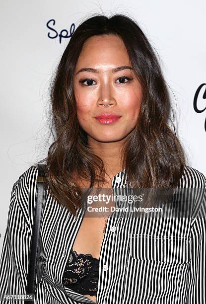 Blogger Aimee Song attends the Create & Cultivate's Speaker Celebration at The Line Hotel on March 20, 2015 in Los Angeles, California.
