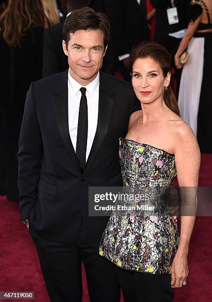 Actor Jason Bateman and Amanda Anka attend the 87th Annual Academy Awards at Hollywood & Highland Center on February 22, 2015 in Hollywood,...