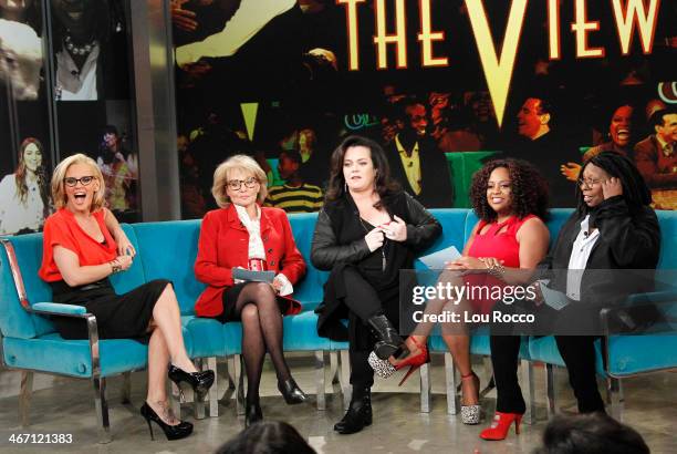 Rosie O'Donnell returns to THE VIEW to a standing ovation, FRIDAY, FEB. 7 airing on the Disney General Entertainment Content via Getty Images...