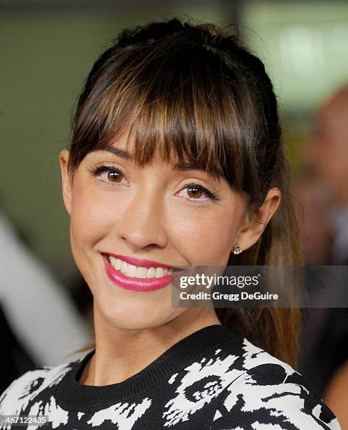 Actress Fernanda Romero arrives at the Los Angeles premiere of "Cavemen" at ArcLight Hollywood on February 5, 2014 in Hollywood, California.