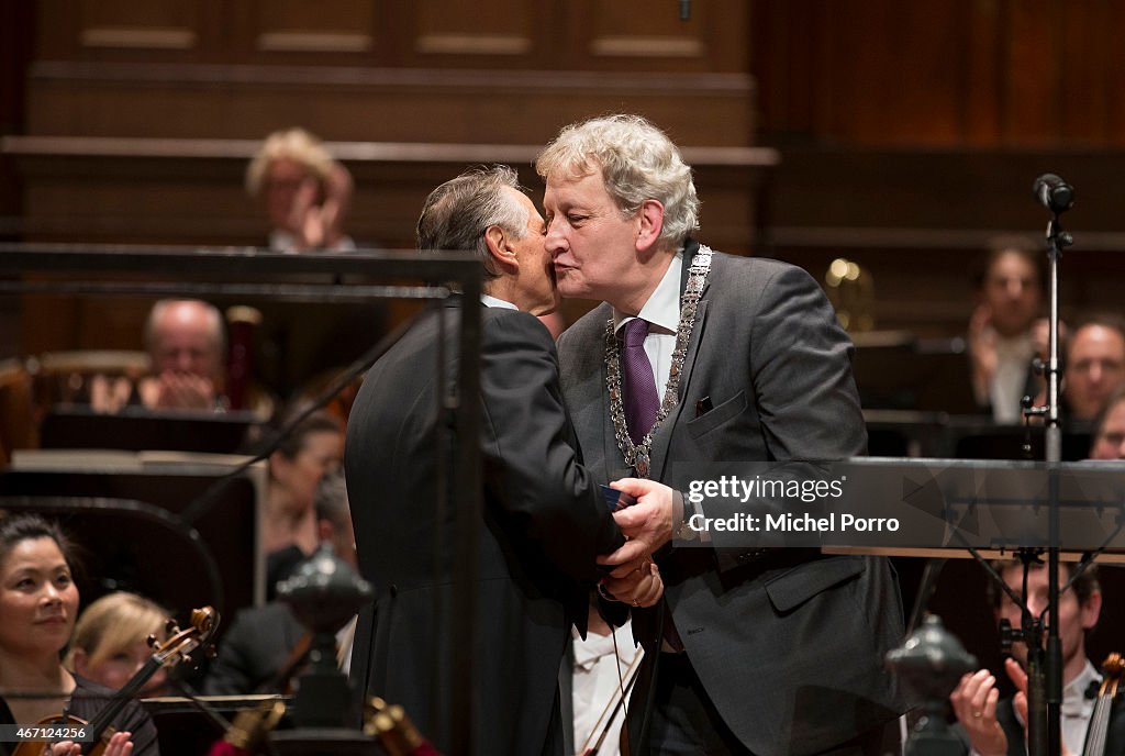 King Willem-Alexander and Queen Maxima Of The Netherlands Attend Final Royal Concertgebouw Orchestra Concert Mariss Jansons