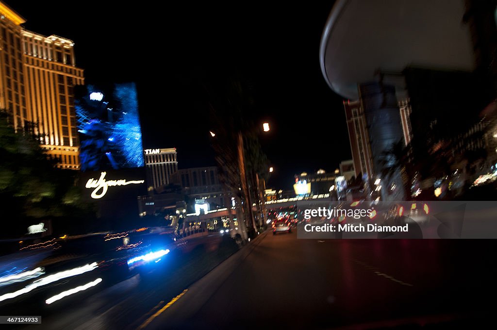 Las Vegas strip at night