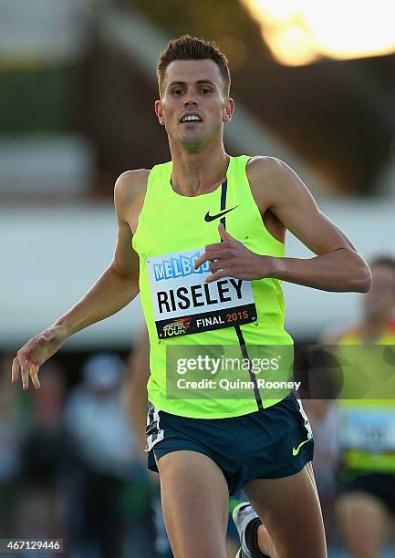 Jeffrey Riseley of Australia competes in the Men's 800 Metre Run during the IAAF Melbourne World Challenge at Lakeside Stadium on March 21, 2015 in...