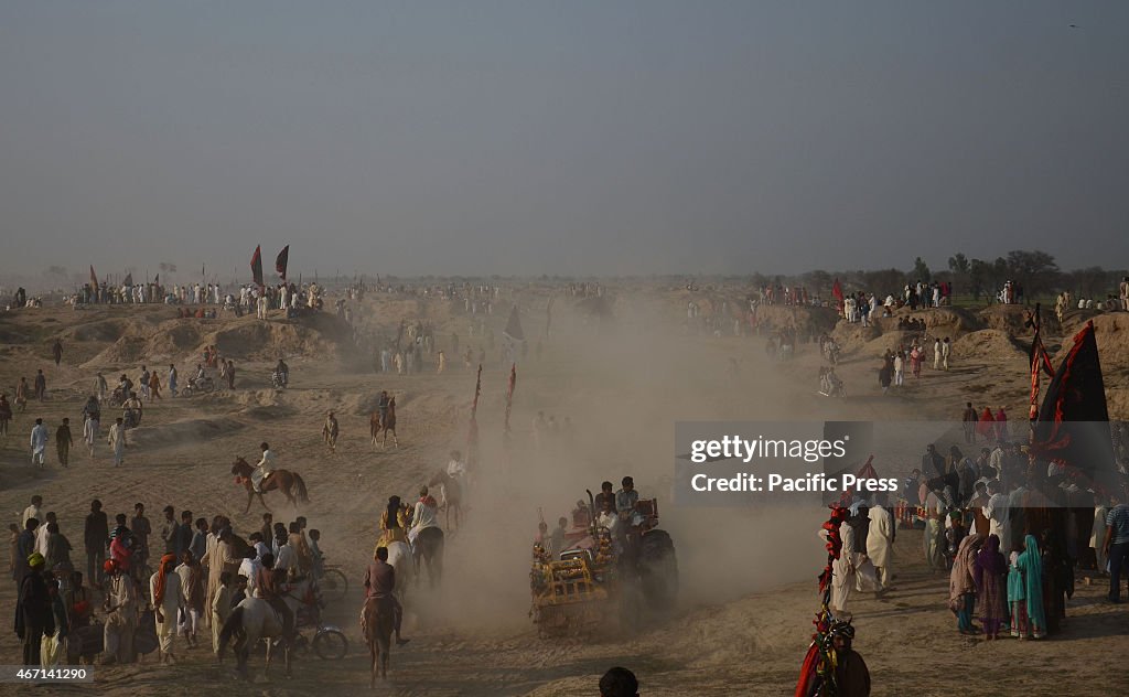 A large number of Pakistani devotees take part in the seven...