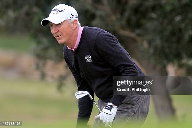 Andrew Murray of England in action during the final round of the European Senior Tour Qualifying School Finals played at Vale da Pinta, Pestana Golf...