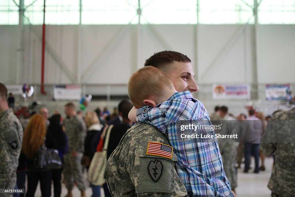 Some Of The Last 101st Airborne Troops Deployed To Fight Ebola Return To U.S.