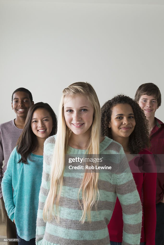 USA, California, Los Angeles, Group of teenagers (12-13,14-15,16-17)