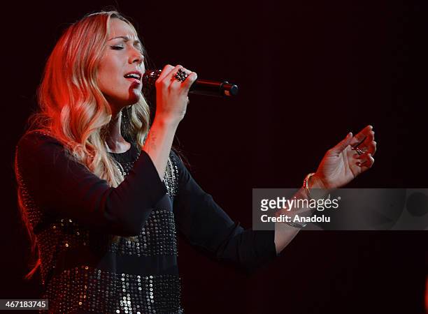 Colbie Caillat performs at Amnesty International's "Bringing Human Rights Home" concert at the Barclays Center on February 6 in New York City.