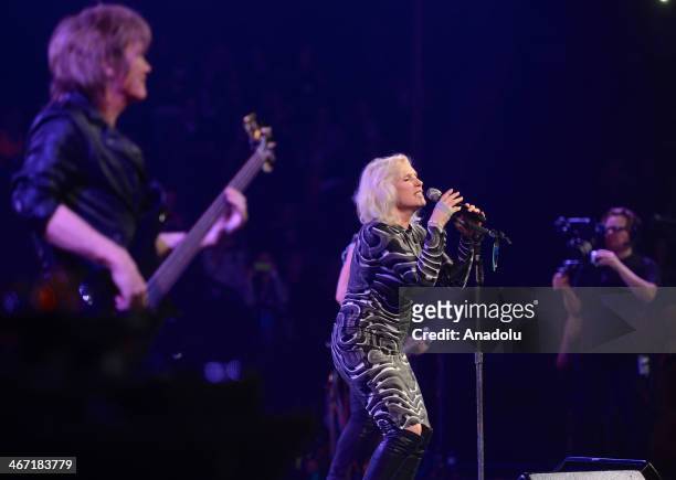 Debbie Harry performs at Amnesty International's "Bringing Human Rights Home" concert at the Barclays Center on February 6 in New York City.