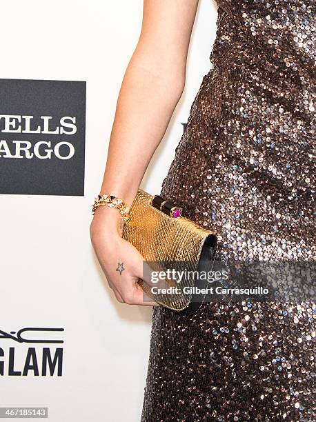 Atlanta de Cadenet, wearing Bulgari attends the 2014 amfAR New York Gala at Cipriani Wall Street on February 5, 2014 in New York City.