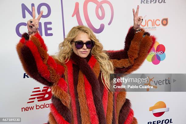 Singer Paulina Rubio attends 'Cadena 100 por Etiopia' gala at Barclaycard Center on March 21, 2015 in Madrid, Spain.