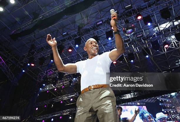 Jeffrey Osborne performs onstage at the 10th Annual Jazz in The Gardens: Celebrating 10 Years of Great Music at Sun Life Stadium on March 21, 2015 in...