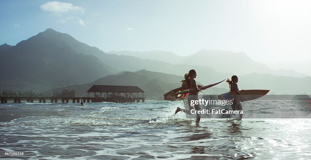 Running into the Ocean