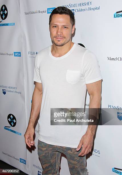 Actor Nick Wechsler attends the 4th annual "Lights Camera Cure" benefiting Mattel Children's Hospital UCLA and the Four Diamonds Fund at Avalon on...